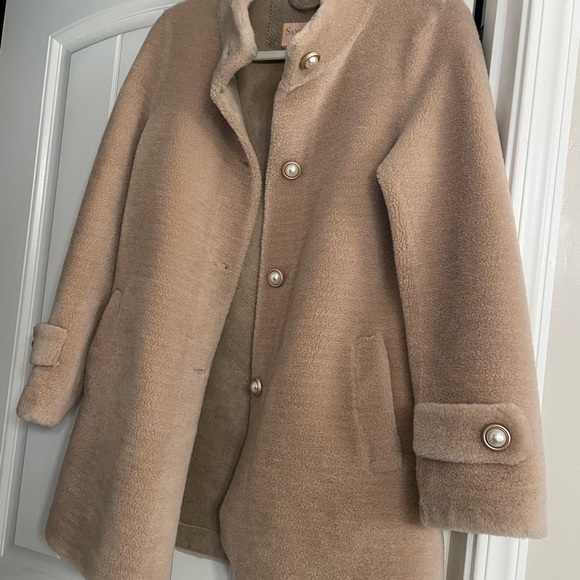 Santinni ‘All About Eve 100% Wool Coat’ in Cammello - Picture 4 of 10